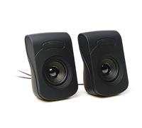 Altavoces 2.0 compactos de 6W con conexión Mini-Jack y alimentación USB. Diseñado para: música, Cine y Videojuegos.