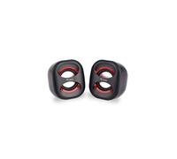 Altavoces 2.0 equip life mini 6w rms color negro y rojo jack 3.5- alim