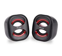 Equip Life Mini Altavoces 2.0 USB 6W Negro/Rojo