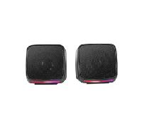 ALTAVOCES 2.0 MARS GAMING MSPRO NEGRO 10W USB + JACK CONTROL DE VOLUMEN RGB MSPRO