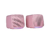 Mars Gaming MS-Pro, Altavoces Compactos 10W, Iluminación RGB Flow Dinámica, Altavoz PC con Caja de Control y Entrada Jack 3.5mm, Altavoces Gaming Compatibles con PC/Mac/Smartphone/Tablet, Rosa