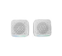 ALTAVOCES 2.0 MARS GAMING MSPROW WHITE 10W USB + JACK CONTROL DE VOLUMEN RGB MSPROW