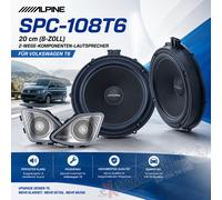 Alpine Altavoces componentes SPC-106CRA2 16,5 cm para Volkswagen Crafter 2