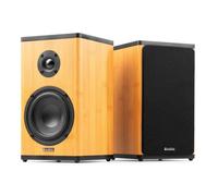 Altavoces Audizio Estéreo Bluetooth 100W con batería y acabado bambú