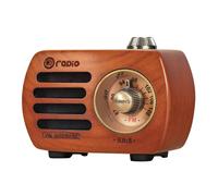 Altavoces Bluetooth de estilo retro vintage, madera de nogal negro natural, diseño elegante y único, sonido cristalino para una compañía