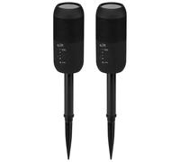 Altavoces Bluetooth para interiores y exteriores, resistentes al agua, con estacas extra?bles, color negro, 2 unidades, iLive ISBW240BDL