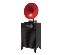 Altavoces Bluetooth Retro -202 Subwoofer de Graves Inalámbrico para Exteriores Reloj LED Sonido Llamada Manos Caja Música Reproductor TF AUX A