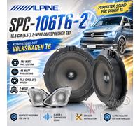 Altavoces componentes 16,5 cm spc-106t6 Alpine para Volkswagen t6