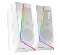 Altavoces con Bluetooth Mars Gaming MS7/ 20W/ 2.0/ Blancos