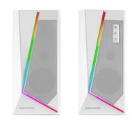 Mars Gaming MS7, Altavoces Gaming 10W, Subwoofer, Jack 3.5mm y USB, 6 Drivers, Procesador DSP, Blanco