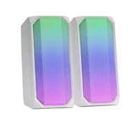 Altavoces con Bluetooth Mars Gaming MSRGBW/ 15W/ 2.0/ Blancos