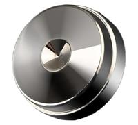Altavoces de acero inoxidable con base de goma antideslizante para una claridad de sonido superior y estabilizadores de mejora del sonido