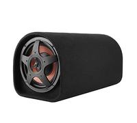 Altavoces de Audio para Subwoofer de Coche de 12 V, Amplificador de Sonido de Gran Consumo para Bajos de Coche. Forma de Barril de Cuero Negro.