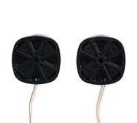 Altavoces de Coche Audio para Coche Kit de 2 Altavoces Redondos pequeños de 12 V, 4 Ω y 500 W para Audio, música, estéreo, súper potentes, Tweeter de cúpula Negra, Universal.