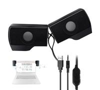 Altavoces De Computadora, Clip Portátil En 2.0 Altavoces | Altavoces Externos Para El Rendimiento Antimagnético USB Alimentado Para Entrada De Audio Digital Y La Fuente De Alimentación, Plug & Play