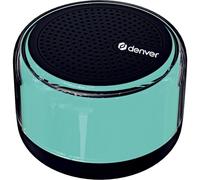 Denver Altavoz portátil BTP-103 Bluetooth 3 W inalámbrico cilíndrico con LED multicolor Negro