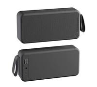 Altavoces Dock Disco Bluetooth Radio U Subwoofer portátil inalámbrico Audio Bass Sound Audio Xsmax Tarjeta de recepción Can Altavoces August (Black, One Size)