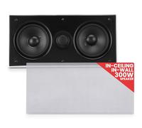 Altavoces Empotrables para Techo y Pared 300W, Sistema de Audio con Doble Woofer, Tweeter Titanio, Sonido Estéreo de Full Rango 8 ohm, 13 cm