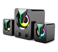 Altavoces Esperanza PC 2.1 USB 10W con LED RGB y control volumen