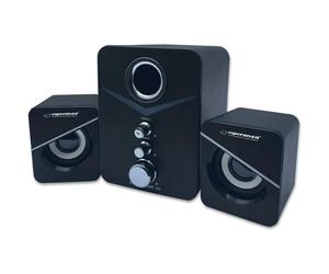 Altavoces Esperanza Stereo USB 6W 2.1 Canal con montaje en pared