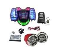Altavoces estéreo de audio para motocicleta, reproductor MP3 inalámbrico Bluetooth, resistente al agua, FM, para moto, scooter, bicicleta, ATV, UTV