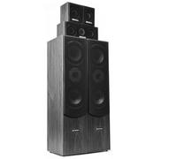 Fenton HF5B 5.0 Sistema de Altavoces Home Cinema Potencia 335 W RMS, Pack de 5 Altavoces de Madera Elegantes Ideales para Cine en casa y Música - Negro