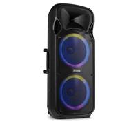 Altavoces Fenton Karaoke Bluetooth 1400W portátiles con LED y dos micrófonos