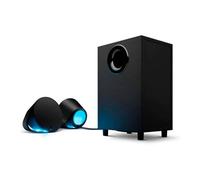 Logitech G560 Altavoces Gamer para PC, Sonido Envolvente DTS:X, Iluminación LIGHTSYNC RGB integrada, 2 Altavoces satélite y un subwoofer, Experiencia de Juego inmersiva, Negro