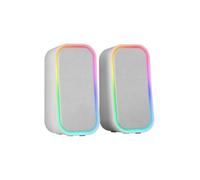 Mars Gaming MS-OM Altavoces Gaming RGB 20W Bluetooth 5.3 Caja Control Volumen Blanco