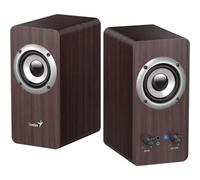 Altavoces Genius PC con cable 3,5 mm 10 W diseño madera con controles