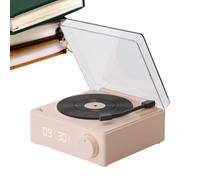 Altavoces giratorios con cable, altavoz inalámbrico vertical con reloj despertador, tocadiscos, tocadiscos para , dormitorio, senderismo, ciclismo, playa