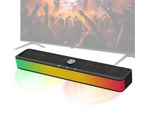 Altavoces Inalámbricos para Televisión | Barra de Sonido RGB para Ordenador Y Videojuegos - Altavoz TV Inalámbrico | para Casa Ducha Navidad Dormitorio Terraza Coche Teléfono Música Teatro