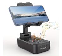 Altavoces inalámbricos ZEALOT Z7 de 10 W con soporte para teléfono, subwoofer portátil resistente al agua, emparejamiento dual, 6 horas de