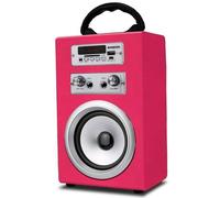Altavoces Infiniton Portátil Bluetooth 5W Rosa con karaoke y mando