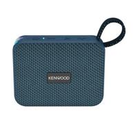 Kenwood AS-60BT-A Altavoz Bluetooth portátil 5 W con TWS estéreo, IPX7 Impermeable, radiador pasivo, Efecto LED, batería Recargable hasta 8,5 h, diseño Compacto y Ligero, conexión de 10 m, Azul