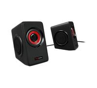 Altavoces mars gaming ms1 2.0 10w rojo/negro