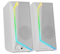 Altavoces Mars Gaming MS72/ 15W/ 2.0/ Blancos