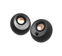 Altavoces Minimalistas Creative Pebble V3 2.0 USB-C con Audio USB, Mejora con Clear Dialog, Bluetooth 5.0, 8 W de RMS con 16 W de Pico máximo de Potencia, conversor Incluido (Negro)