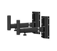 Altavoces montados en Pared, Soportes de Pared for Altavoces de Metal Negro for Cine en casa, 25-33 cm, 1 par, 110 LB