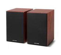 Altavoces Muse de estantería inalámbricos Bluetooth 120 W acabado madera