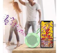 Altavoces Niños Altavoz inalámbrico con Exterior Incorporado para la Familia Micrófono portátil Adecuado Llamada de Altavoz portátil Uso de Bluetooth Altavoz de Playa Altavoces (Green, One Size)