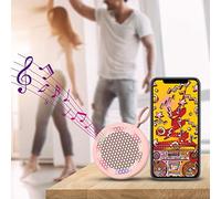 Altavoces Niños Altavoz inalámbrico con Exterior Incorporado para la Familia Micrófono portátil Adecuado Llamada de Altavoz portátil Uso de Bluetooth Altavoz de Playa Altavoces (Pink, One Size)
