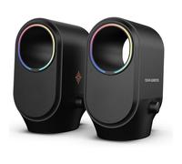 Nova Gaming - GS115 Cygnus - Altavoz 2.0 inalámbrico RGB - Bluetooth 5.3, Sonido estéreo Potente, animaciones RGB, botón de Ajuste de Sonido y LED, ventilación integrada para más Graves