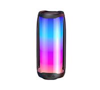 Altavoces Ordenador Plata Altavoz Deslumbrante Sonido 5.0 Luces Subwoofer Luminoso Escritorio 360 ° Altavoz de Tarjeta Altavoces Tooth Altos (Black, One Size)