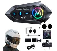 Altavoces para auriculares, altavoces de casco de motocicleta Auriculares | Cancelación de ruido, impermeable, respuesta automática Control de llamadas Ajustar volumen para hombres