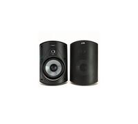 Altavoces para exteriores Polk Audio Atrium 4 con graves potentes (par negro), durabilidad en todo tipo de clima, amplia cobertura de sonido, sis