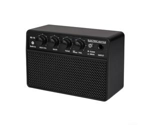 Altavoces para guitarra de plástico y metal, robusto, color negro | Funciona con batería, inalámbrico, ideal para viajes, diseño compacto, acabado negro