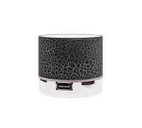 Altavoces Pequeños Tooth Tarjeta de Audio Mini Subwoofer de pequeño Inalámbrico Led Ligh Altavoces Torre Tooth (Black, One Size)