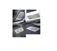 Altavoces Puerta Cubierta para Mitsubishi para Outlander 2022 2023 2024 Cubierta Decorativa Altavoces Puertas Coche A Prueba Arañazos Embellecedor Altavoz Estéreo Audio(A-All Silver)
