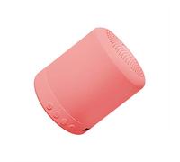 Altavoces Salpicadero Mini Altavoz Pequeño Macaron Tarjeta USB inalámbrica Altavoz Subwoofer Altavoz Bluetooth A11 Altavoces Cerdo (Pink, One Size)